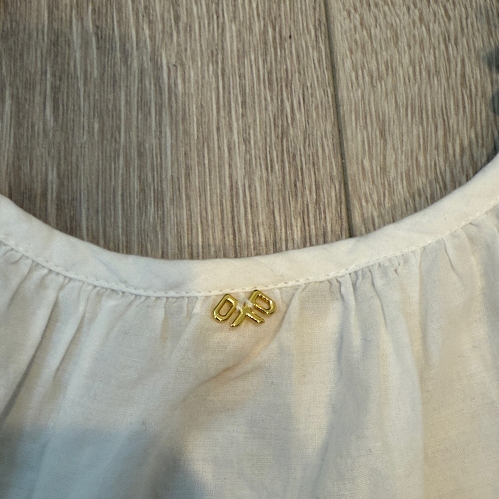 PilyQ Barcelona Serena Lily White Lace Off The Shoulder Swimsuit Cover Up Medium - Picture 9 of 10